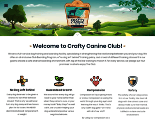 craftycanineclub.com screenshot