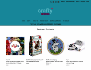 craftycritters.co.uk screenshot