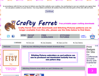 craftyferret.co.uk screenshot