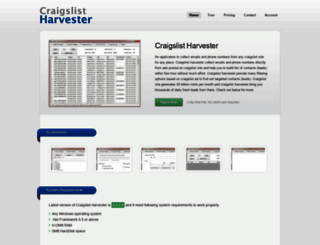craigslistharvester.com screenshot