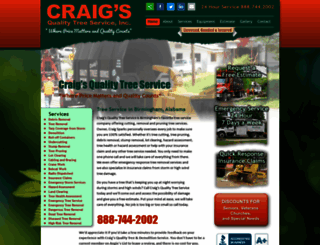 craigsqualitytreeservice.com screenshot