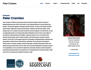 cramton.umd.edu screenshot