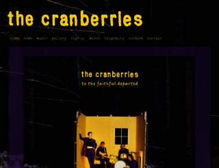 cranberries.com screenshot