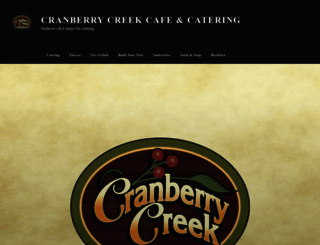 cranberrycreekcatering.com screenshot