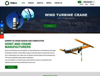 crane-manufacturer.com screenshot