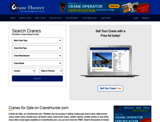 cranehunter.com screenshot