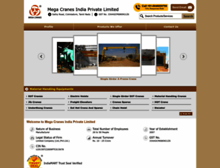 cranes-manufacturers.com screenshot