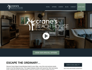 cranesbeachhouse.com screenshot
