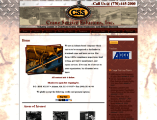 craneservicesolutions.com screenshot