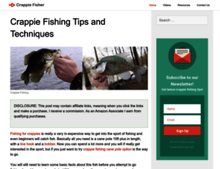 crappiefisher.com screenshot
