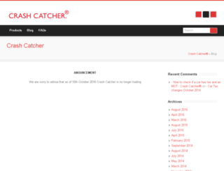 crashcatcher.co.uk screenshot