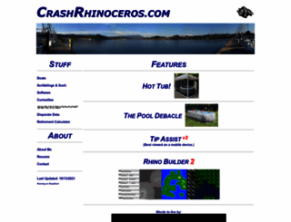 crashrhinoceros.com screenshot