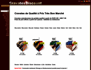 cravatesdiscount.com screenshot