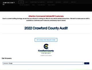 crawfordcountykansas.org screenshot