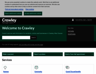 crawley.gov.uk screenshot