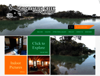 crayfishcreekecoaccommodation.com.au screenshot