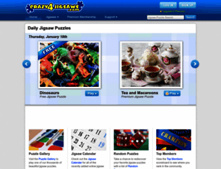 crazy4jigsaws.com screenshot