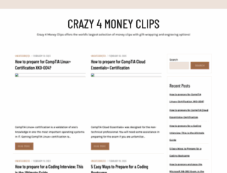 crazy4moneyclips.com screenshot