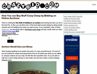 crazybid.com screenshot