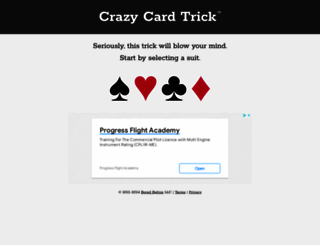 crazycardtrick.com screenshot