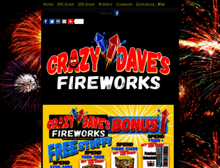 crazydavesfireworks.net screenshot