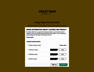 crazydays.com screenshot