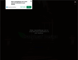 crazyleafdesign.com screenshot