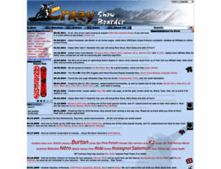 crazysnowboarder.com screenshot