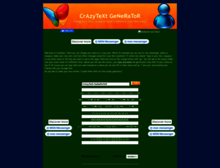 crazytextgenerator.com screenshot