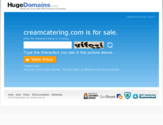 creamcatering.com screenshot