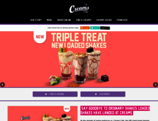 creamscafe.com screenshot