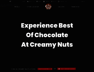 creamynuts.in screenshot