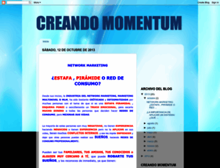 creandomomentum.blogspot.com screenshot