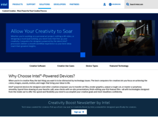 create.intel.com screenshot