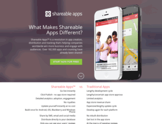 create.shareableapps.com screenshot