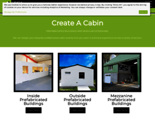 createacabin.co.uk screenshot
