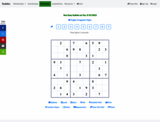createclassicsudoku.com screenshot