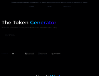 createmytoken.net screenshot