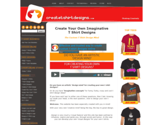 createtshirtdesigns.com screenshot
