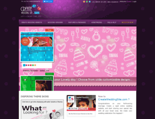 createweddingsite.com screenshot