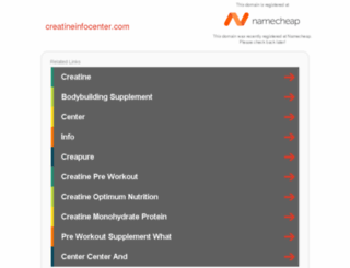 creatineinfocenter.com screenshot