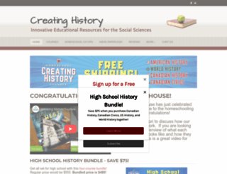 creatinghistory.net screenshot