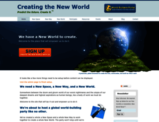 creatingthenewworld.org screenshot