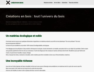 creation-bois.org screenshot