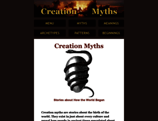 creationmyths.org screenshot