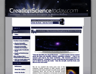 creationsciencetoday.com screenshot