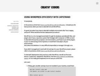 creativcoders.wordpress.com screenshot