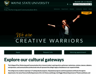 creative.wayne.edu screenshot