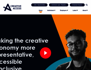 creativeaccess.org.uk screenshot