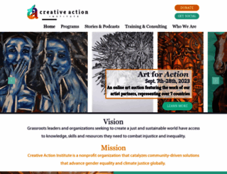 creativeactioninstitute.org screenshot